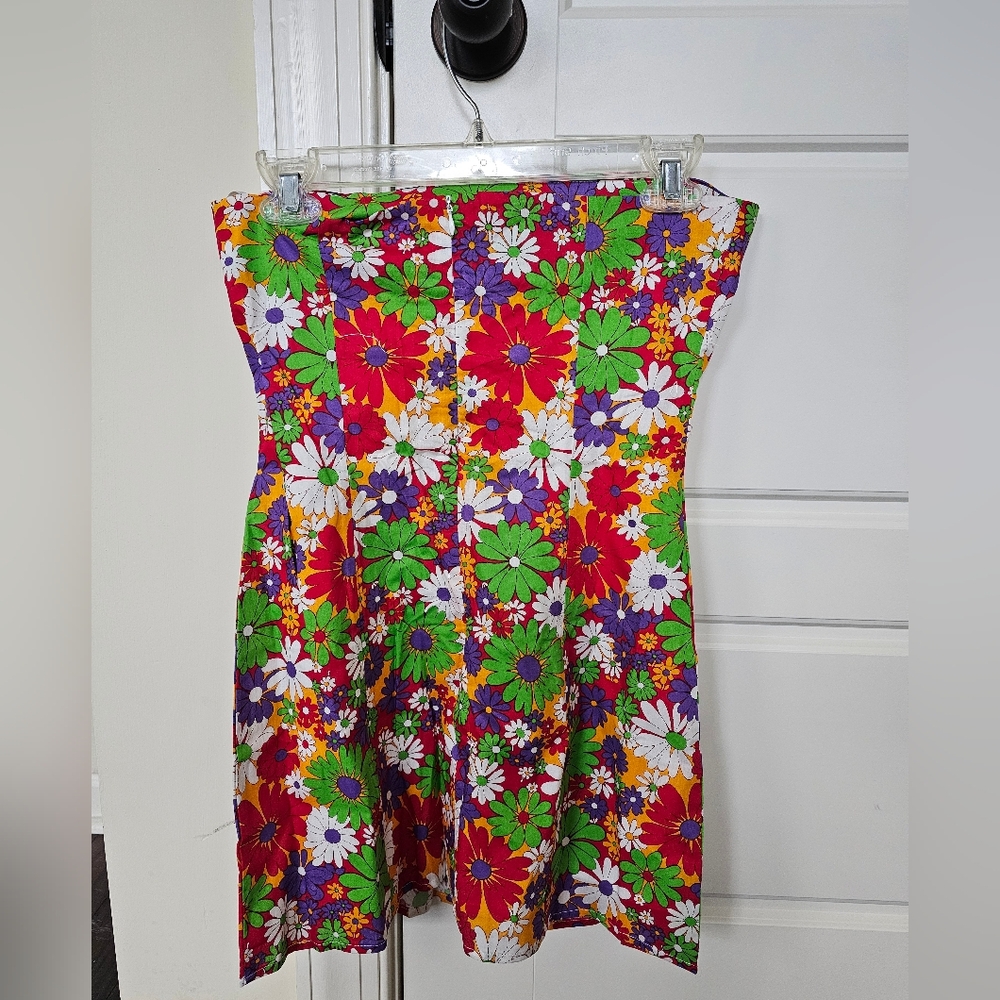 Peppermayo 70s Floral Strapless Mini Dress - Picture 3 of 5